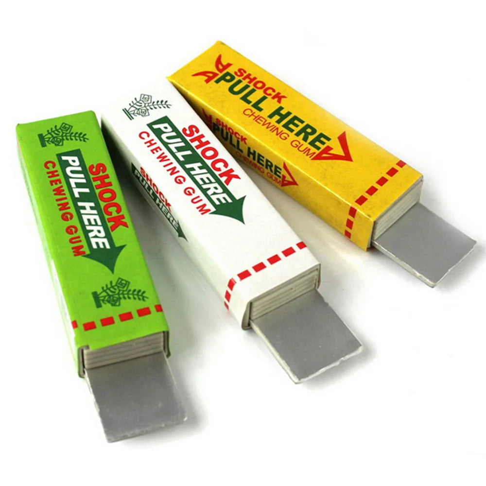 Electric Shock Joke Chewing Gum Pull Head Shocking Toy Gift Gadget Prank Trick Gag Funny Fantastic Electric Shock Chewing Gum - Big Tim's Magic Emporium