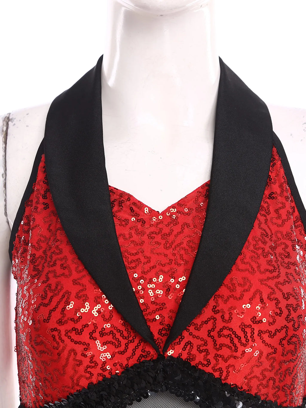 Women's Shiny Sequin Sheer Mesh Feather Latin Jazz Dance Bodysuit