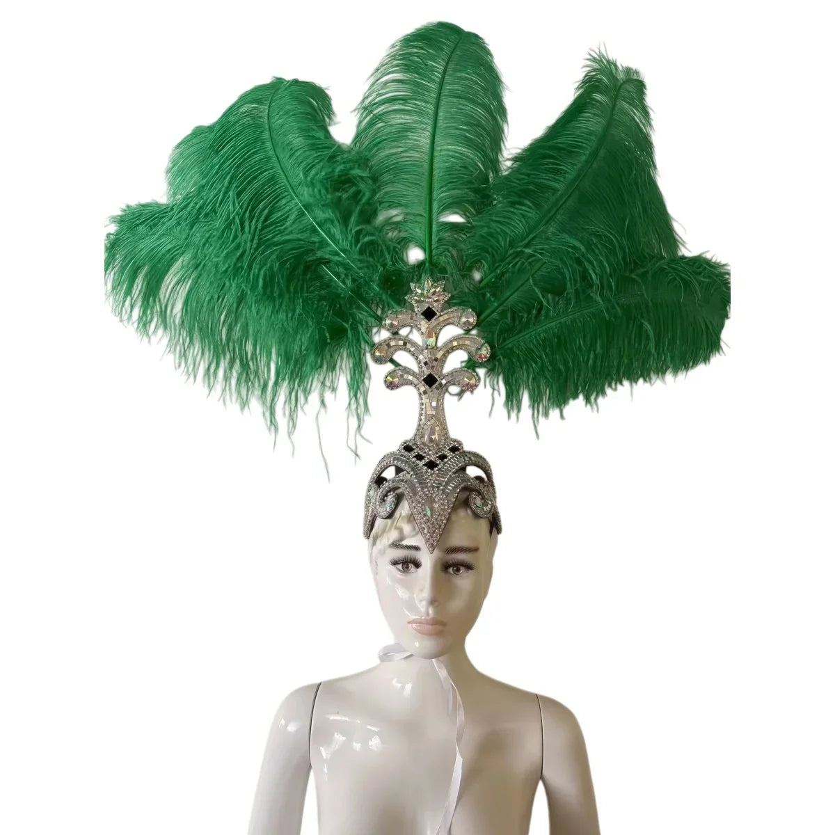 The Stardust Samba Queen – Premium Feathers & Rhinestones Carnival Headdress