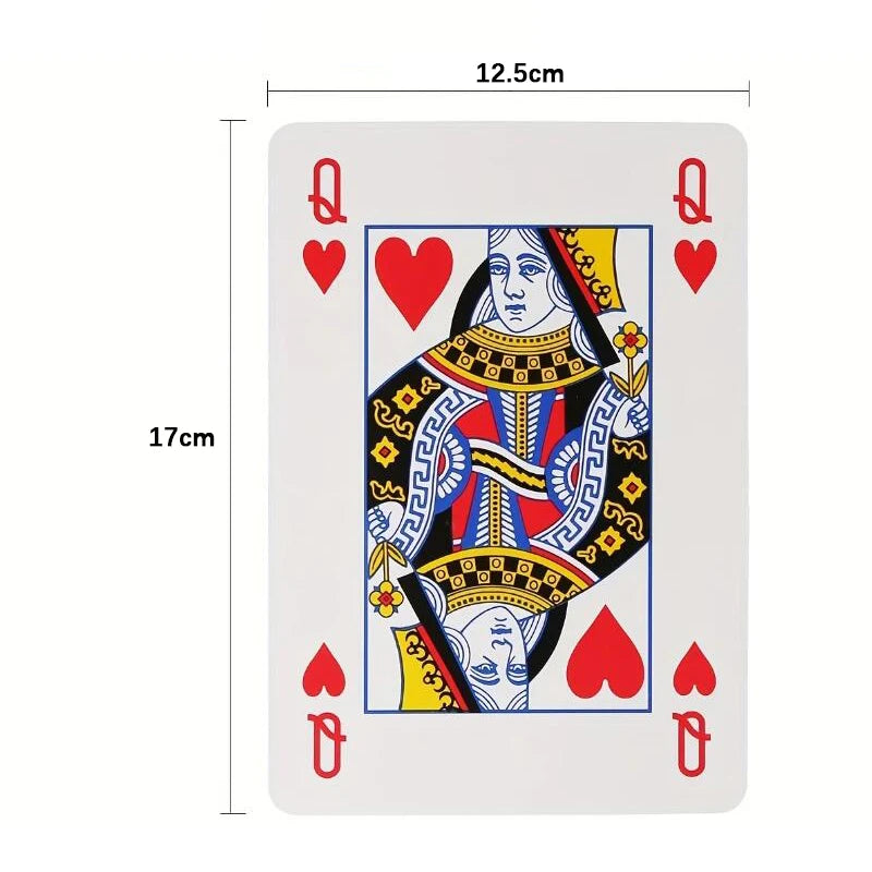 Super Jumbo Oversized Playing Cards 4x Larger 54 CardsCarnival Wedding Birthday Party Favors Board Games For Adults And Family