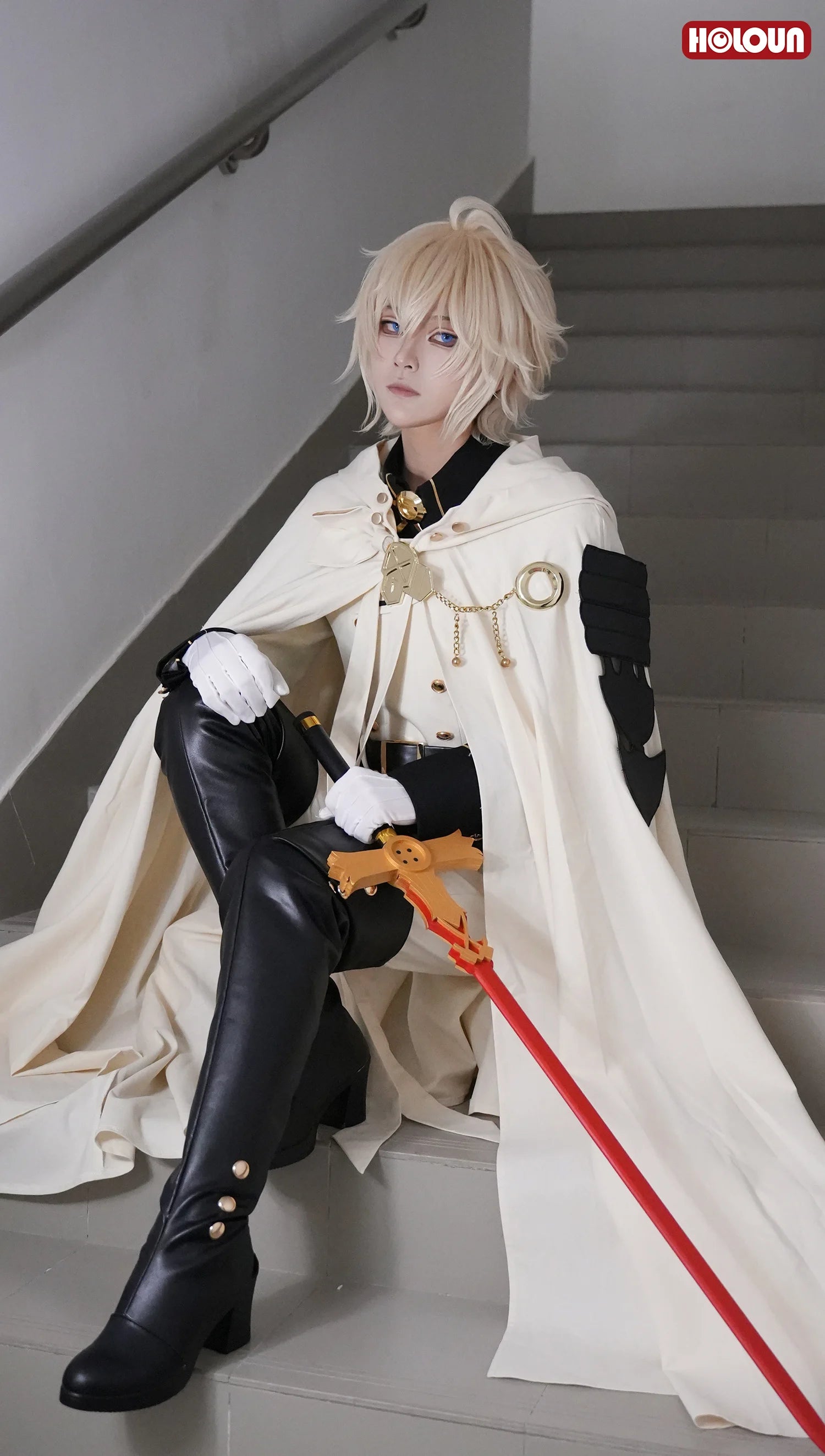 HOLOUN Seraph Of The End Anime Mikaela Hyakuya Cosplay Costume Cloak Jacket Pants Shirt Halloween Christmas Convention - Big Tim's Magic Emporium