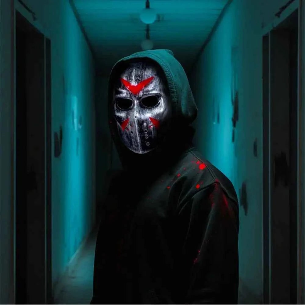 Costume Props Hockey Mask Cosplay Headwear Party Mask Props Cosplay Mask Prom Party Supplies Decoration Prop Halloween Mask