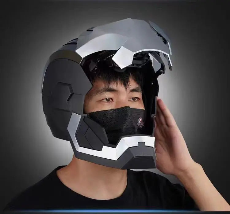 Iron Man War Machine 1:1 Cos Mask Wearable Helmet Remote Voice Control Automatic Helmet Mask Halloween Cosplay Props Adult Gift - Big Tim's Magic Emporium