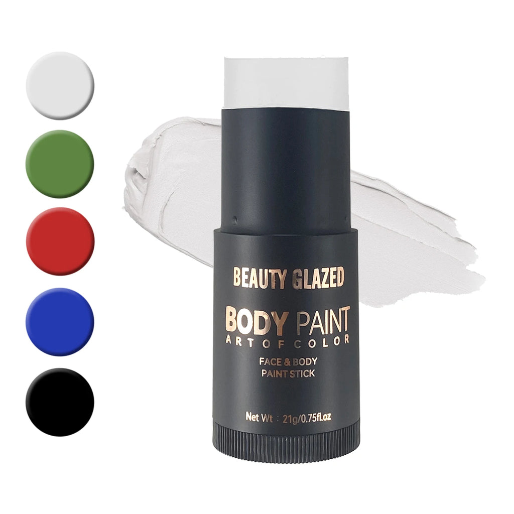 5 Colors Face &Body Paint, Non-Toxic,Professional Painting Kit For Party, Cosplay,Safe For Sensitive Skin,Mardi Gras Makeup