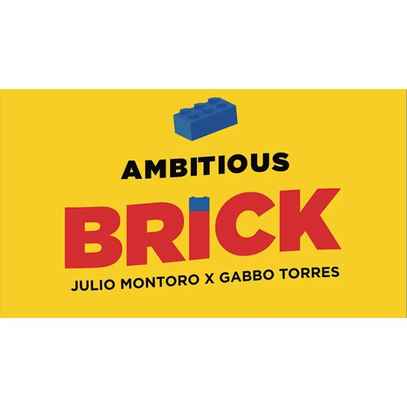 AMBITIOUS BRICK by Julio Montoro Magic Tricks Close Up Performer Illusions Magician Gimmicks Props
