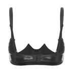 V-Notch Underwired Open Chest Bra Top