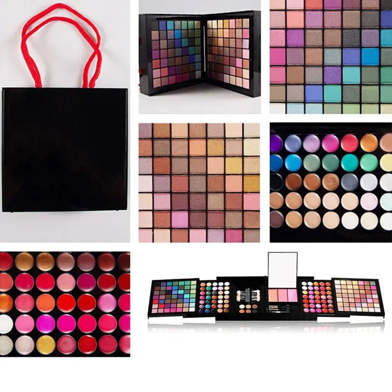 177 Color Makeup Set Including Eyeshadow Palette Blush lip Gloss Concealer,All-in-one Women's Makeup et,Complete Set with Mirror