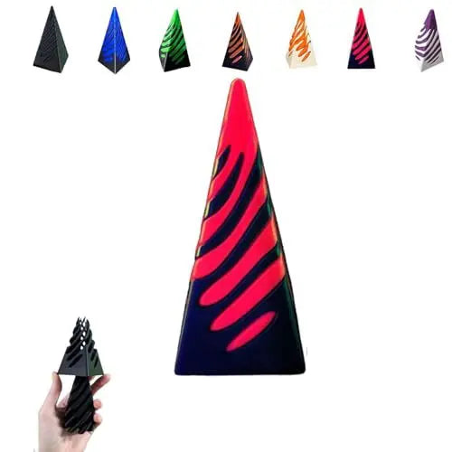 Impossible Pyramid Passthrough Sculpture - 3D Optical Illusion Art Decor