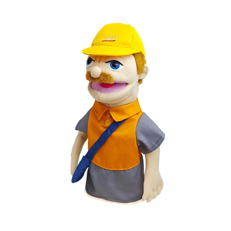 Cute Cartoon Profession Series Hand Puppet Plush Doctor Police Officer Nurse Teacher Job Puppet Ventriloquism Doll - Big Tim's Magic Emporium