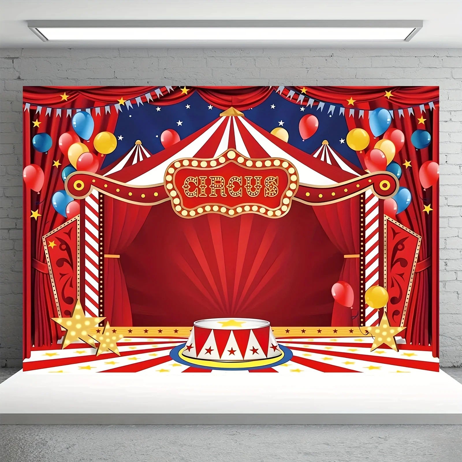 Circus Carnival party background Fabric Carnival theme party decoration background Circus birthday party background - Big Tim's Magic Emporium