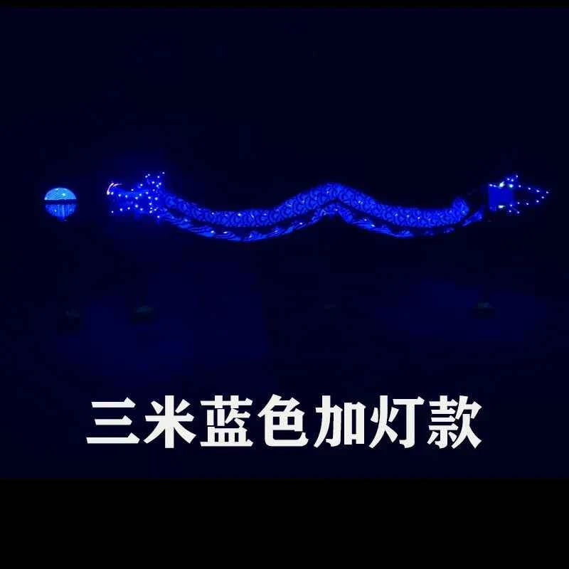 Dragon and lion dance props faucet Kindergarten stage performance Satin cloth dragon luminous nine dragon lanterns