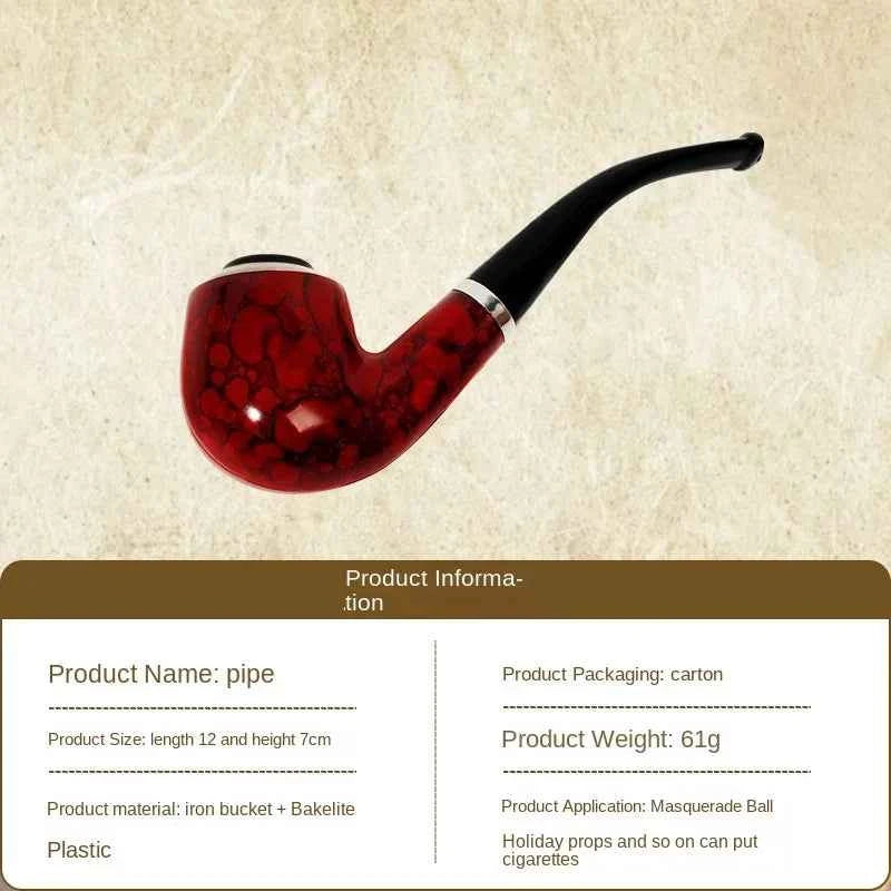 Holmes Pipe Props Halloween Stage Performance Props Detective Hat Deerstalker Detective Sherlock Magnifying Glass Equipment