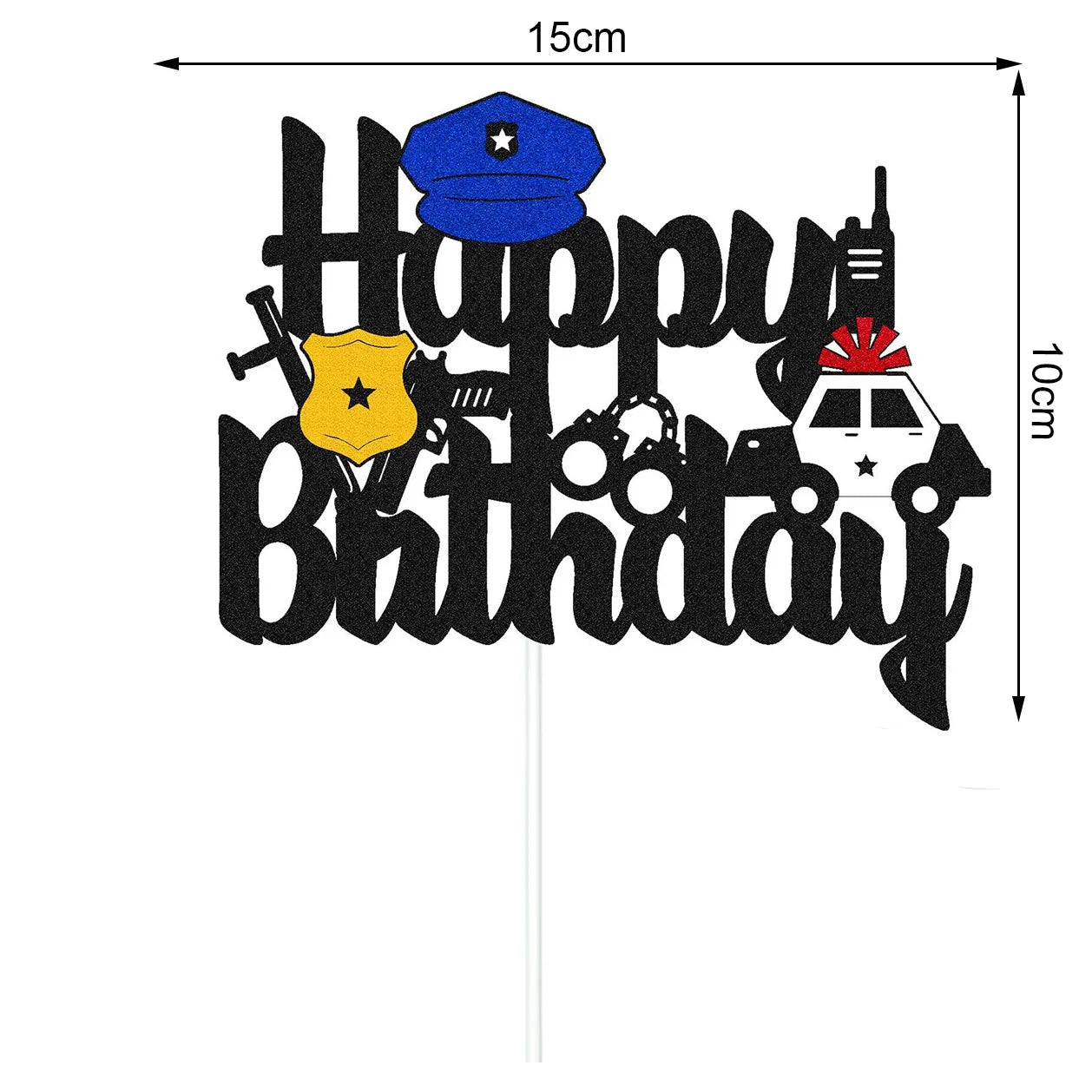 Police Party Plates Cups Napkins Police Officer and Car Party Birthday Party Decorations Tableware Boys Police Party Supplies - Big Tim's Magic Emporium