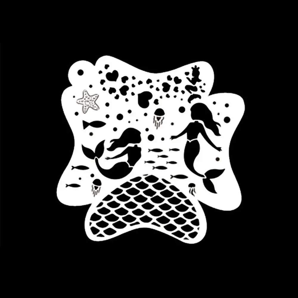 Face Paint Stencils Professional Body Art Paint Stencils Reusable for Adults Kids Easily Use Templates for Parties Makeup Tools