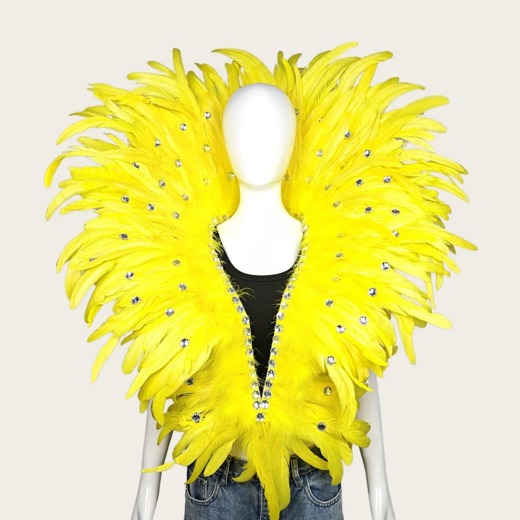 Carnival Graduation Ball Feather Shawl Scarf Stage Performance Prop