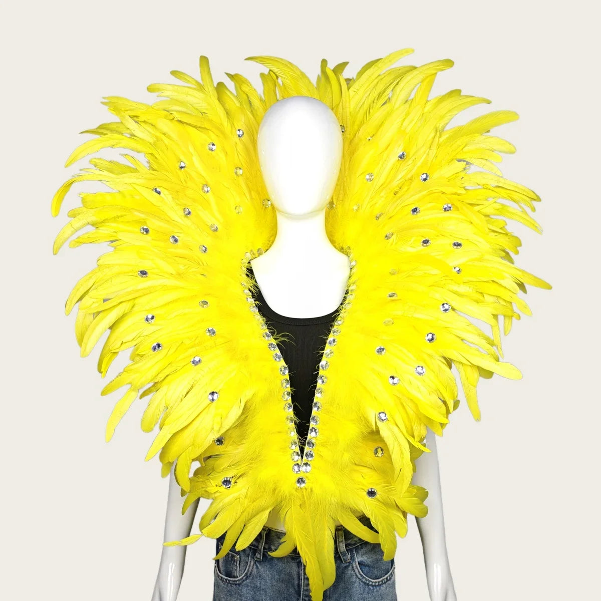 Carnival Graduation Ball Feather Shawl Scarf Stage Performance Prop