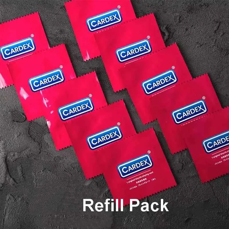 Cardex Card Magic Tricks Card into Condom Illusion Close Up Street Mentalism Magia Magicians Prop Gimmick Accessory Tutorial