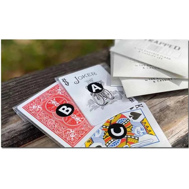 TRAPPED 2.0 (Gimmick Cards) By The Knuckle Flash Ghost Card Magic Tricks Props Poker Magic Show Close Up Magia Illusion Magician
