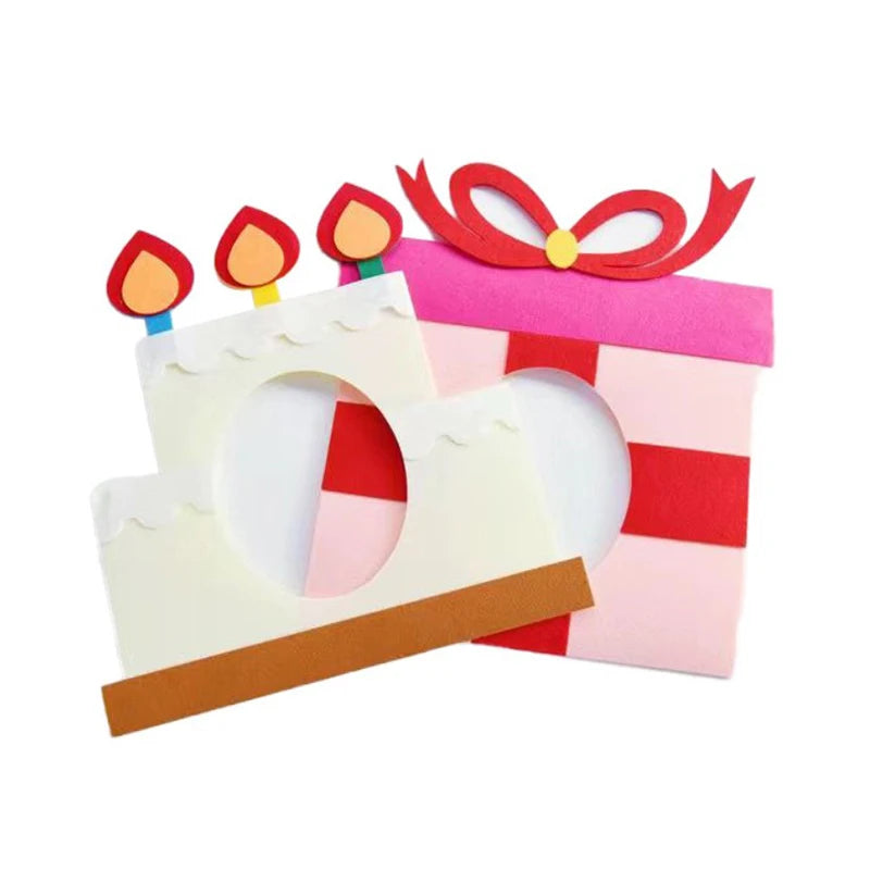 Birthday Party Supplies Funny Hat Ins Felt Birthday Hats Creative Party Cap with Rope Kids Party Cap Party Photo Props - Big Tim's Magic Emporium