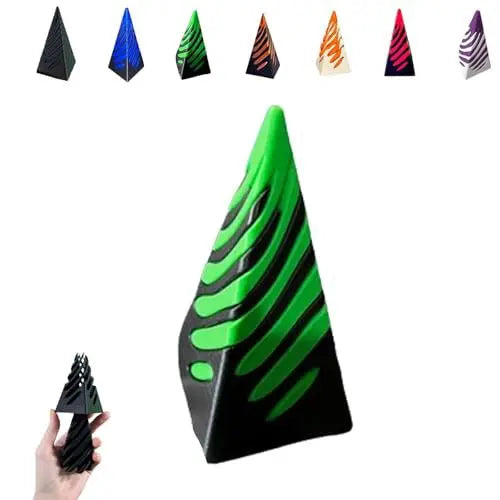 Impossible Pyramid Passthrough Sculpture - 3D Optical Illusion Art Decor
