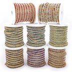 The Stardust Triple Crown – 3-Row Glass Crystal Rhinestone Cup Chain Trim