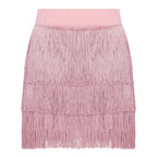 The Stardust Havana Fringe Skirt – High-Waist Tiered Tassel Performance Skirt