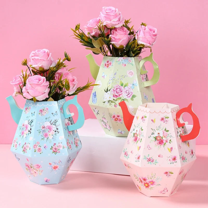 Pink Tea Party Cake Stand Birthday Party Decoration Kids Baby Shower Party Supplies Wedding Table Decor Afternoon Tea Party - Big Tim's Magic Emporium