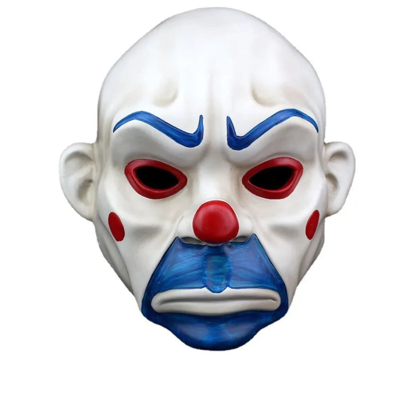 High Quality Resin Mask Collect Halloween Joker Robber Mask Adult Clown Dark Knight Scary Masquerade Party Cosplay Costume Props - Big Tim's Magic Emporium
