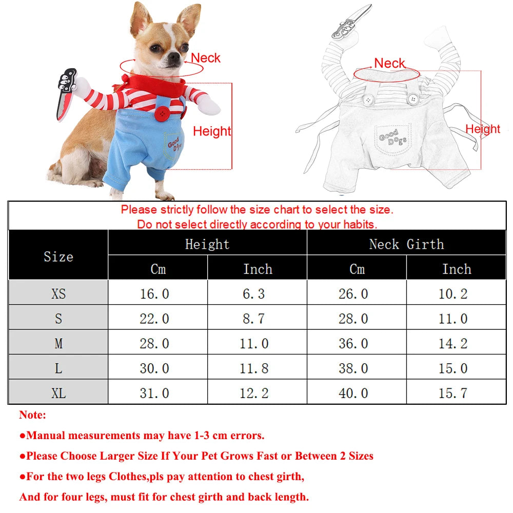 Pet Dog Cosplay Costume For Small Medium Dogs Cats Funny Party Dress Up Puppy Clothing Halloween Kitten Outfits Bulldog Jacket