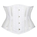 Steel Boned Mesh Short Torso Waspie Corset & Breathable Waist Cincher