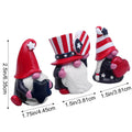 4th of July Patriotic Striped Resin Statue Independence Day Decoration Gift Handmade Home Tiered Tray Figurine
