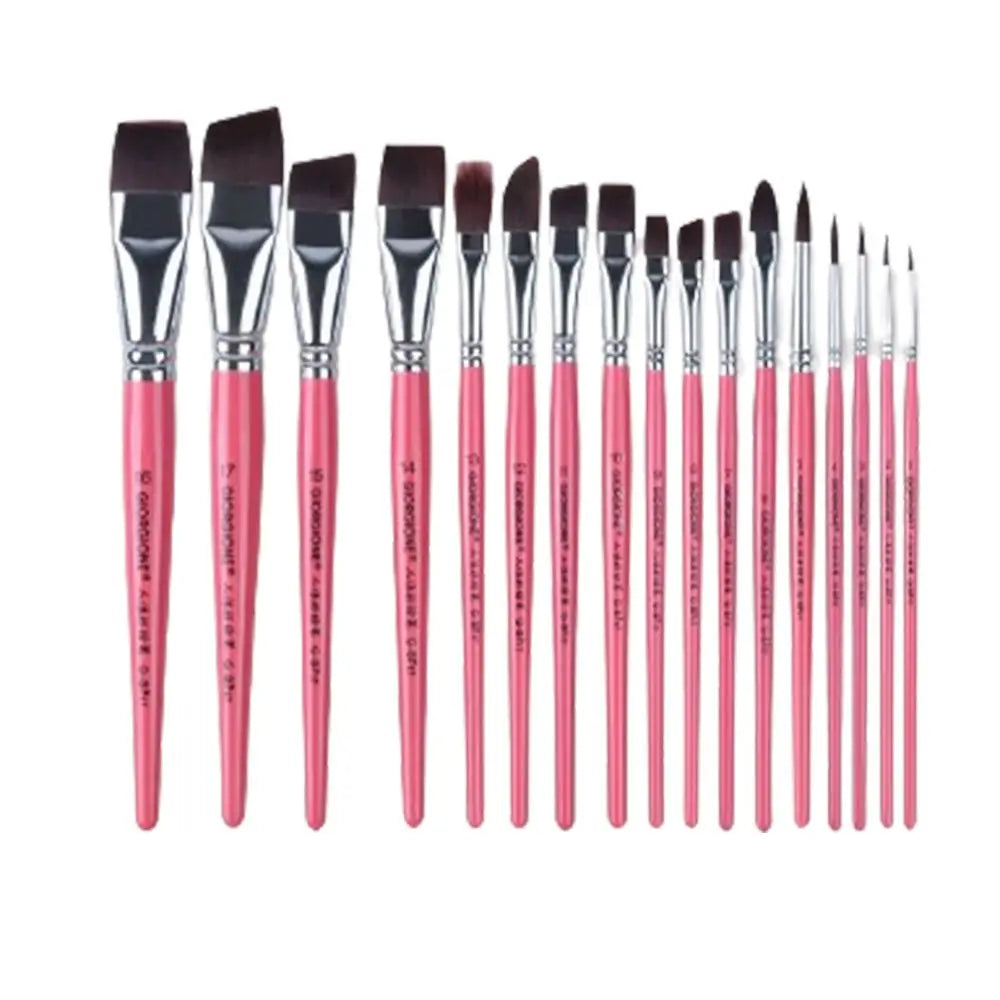 Body Pinting Face Body Art Paint Multifunctional Wooden Handle Drawing Art Pen with Storage Box Portable Oil Painting Brushes