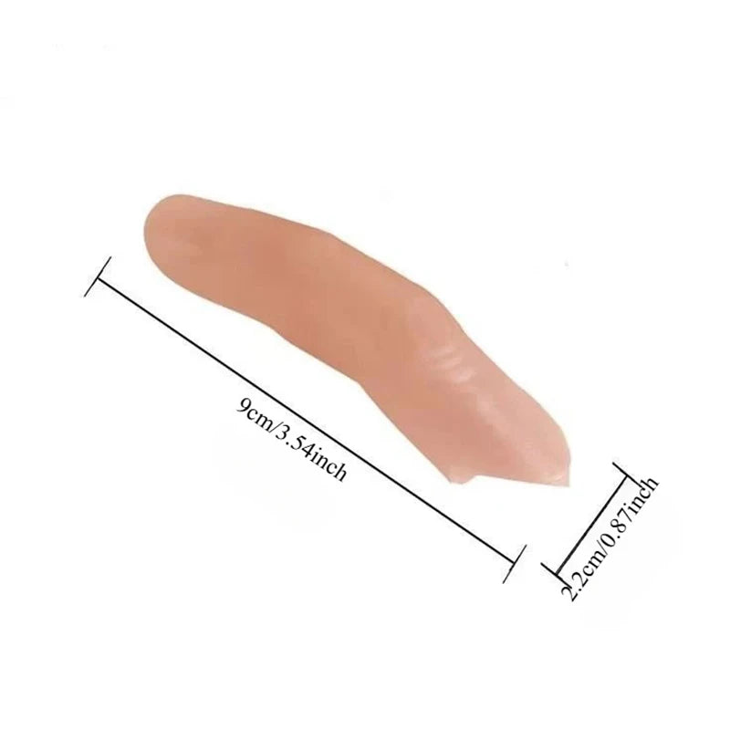 Thumb Tip Finger Fake Magic Trick Close Up Vanish Appearing Finger Trick Props Toy Halloween Funny Prank Party Magician Accessor