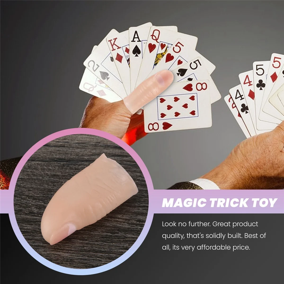 Soft Thumb Tip Finger Fake Magic Trick Vinyl Toy Funny Prank - Big Tim's Magic Emporium