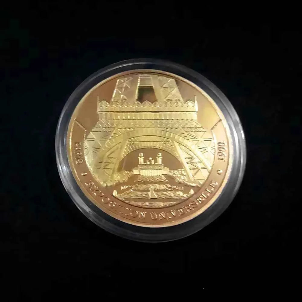 Paris Eiffel Tower Coin Collection Travel Collection Commemorative Coins Commemorative Coins Non-currency