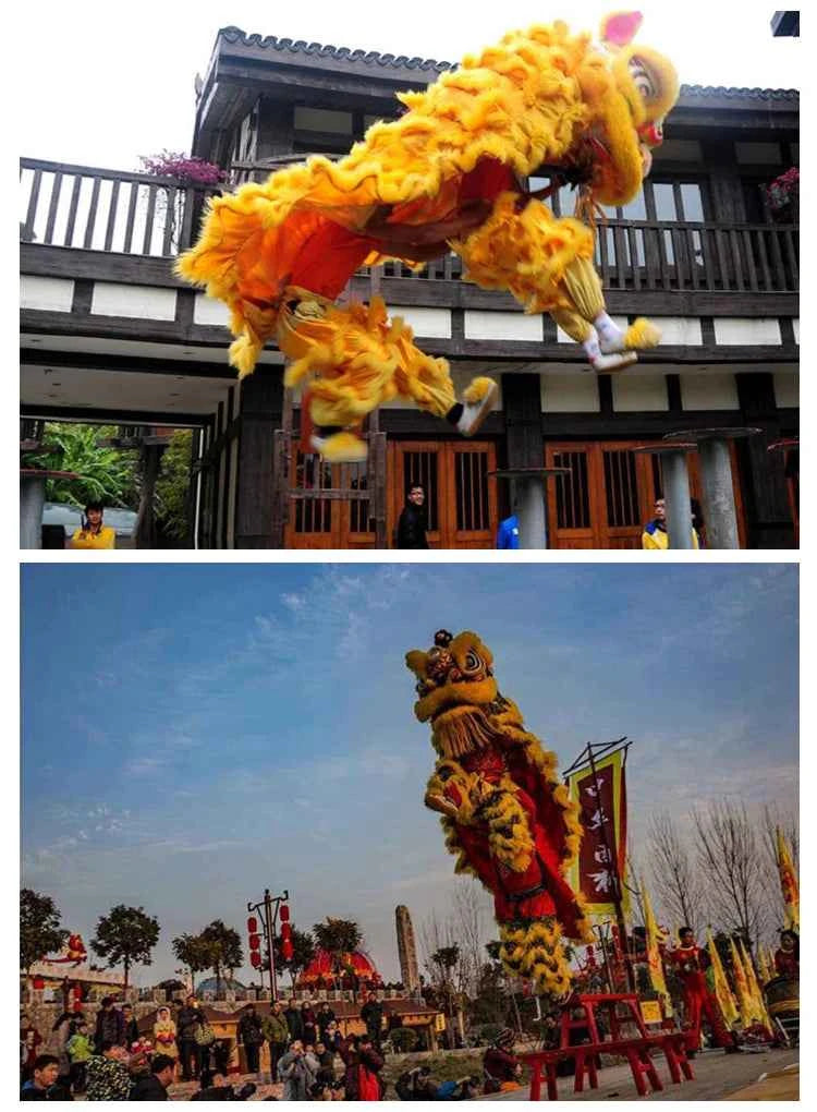 lion dance props complete set of lion dance adult full set of double single