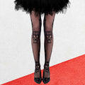 Day of The Dead Skull Halloween Costume Fishnet Tights by Madeline Love
