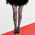 Bat Halloween Costume Fishnet Tights by Madeline Love