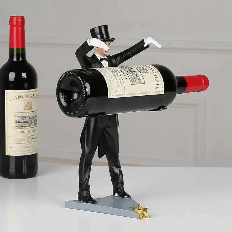 Magical Wine Bottle Rack, Home Decoration, Wine Bottle Rack, Handmade Resin, Colorful European Style, Handsome Magician