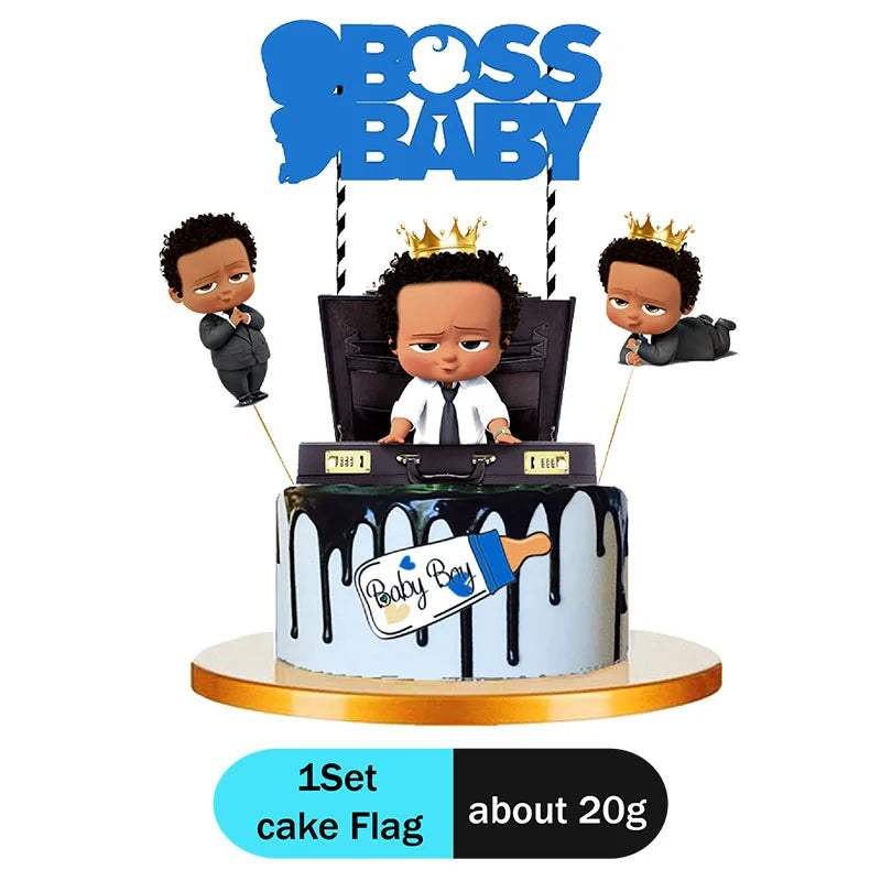 Boss Baby Theme Disposable Party Cake Topper Birthday Party Cake Topper Cake Park Party Decoration Baby Shower Party Supplies - Big Tim's Magic Emporium