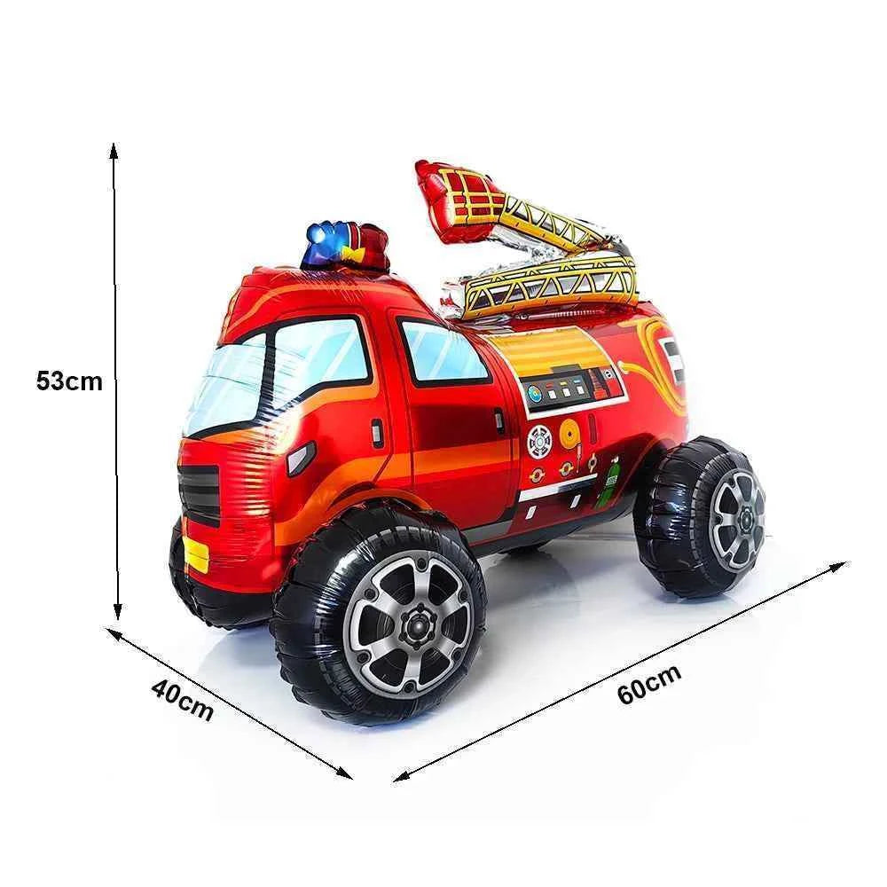 Fireman Birthday Party Supplies Firefighter Helmet Fire Hydrant Straws Cups with Lids Extinguisher Squirt Toys Fire Favors