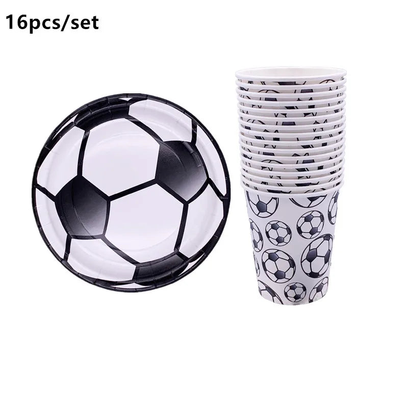 108*180cm Football Tablecloth Party Supplies Disposable Plate Tableware Party Birthday Party Decor Kids Boy Soccer Party Supplie - Big Tim's Magic Emporium