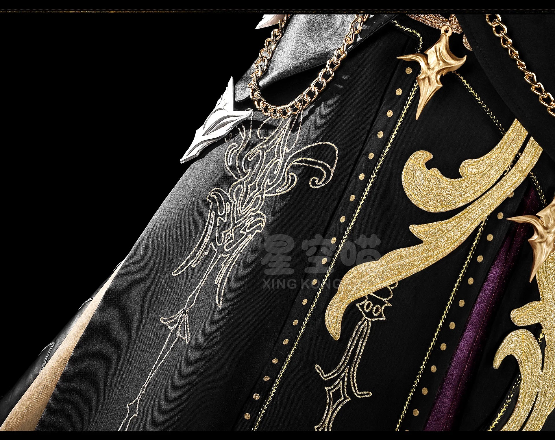 Love and Deepspace Xavier Rafayel Zayne Sylus Cosplay Costume The Dark Eclipse King Cloak Coat Prop Armor Crown Halloween Suit - Big Tim's Magic Emporium