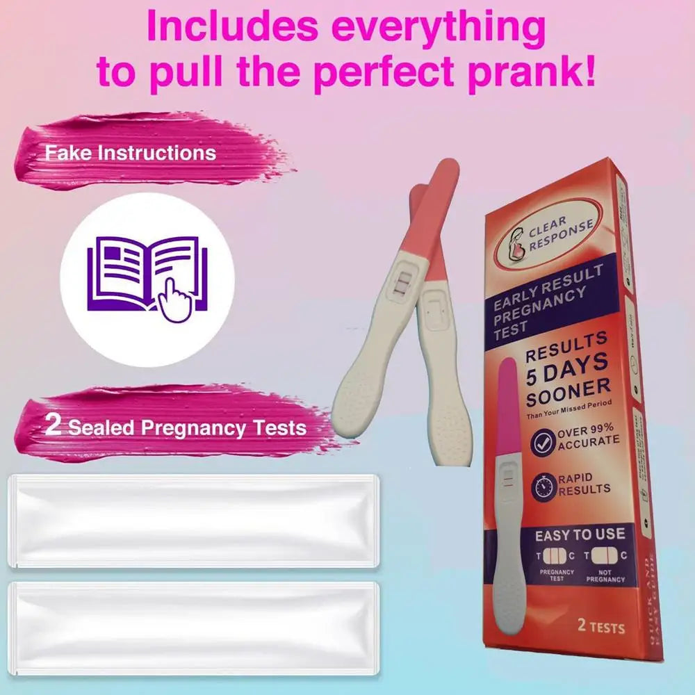 Fake Pregnancy Test Trickys Always Positive -fool's Joke False Early Result Pregnancy Practical Test Joke Day Toy Friends Joke - Big Tim's Magic Emporium