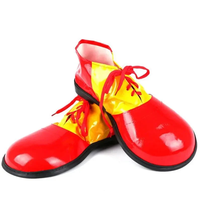 Adult Women Man Leather Clown Shoes Cosplay Props Party Costume Carnival Birthday Gift Masquerade Halloween Easter - Big Tim's Magic Emporium