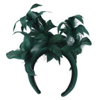 25cm Feather Cocktail Fascinator Headband Kentucky Derby Tea Party Pillbox Hat