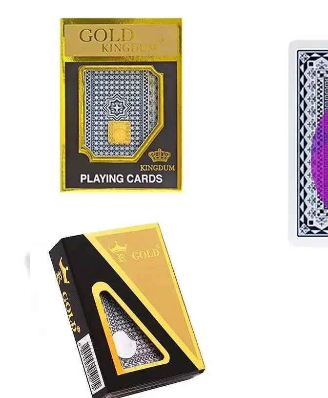 Marked Cards For UV Contact Lenses Magic Plastic Deck Funny Game Gold kingdum Anti Cheating Poker  Board Game