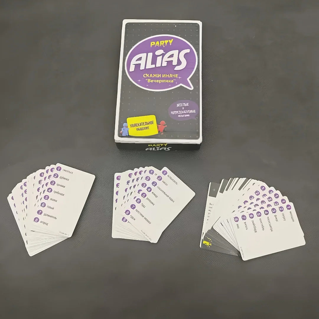 《Party Alias: Скажи Иначе》，Board Game, Tabletop Game, Card Game, Suitable for Family Gatherings, Ideal as a Gift - Big Tim's Magic Emporium