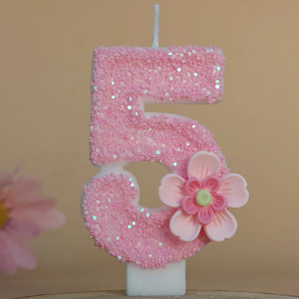 Birthday candle creative digital birthday cake ornament girl children's atmosphere decoration