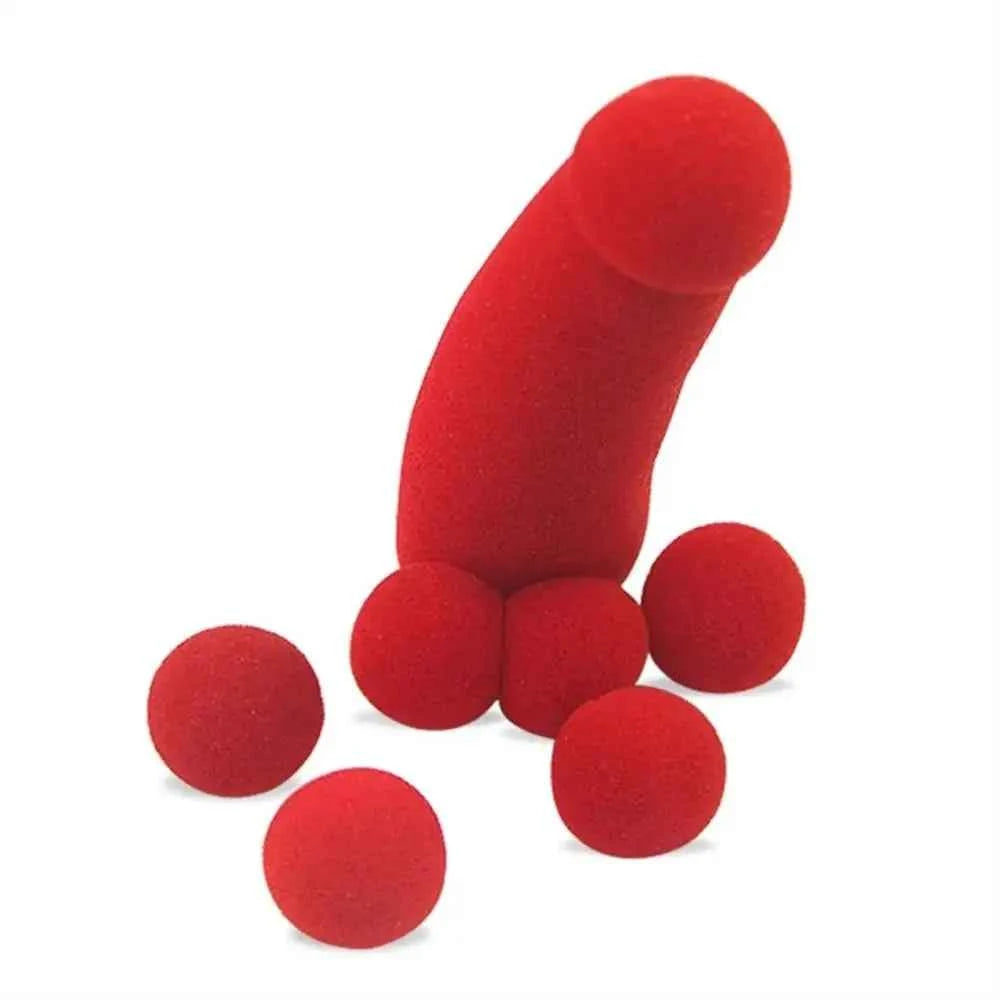 Red Sponge Balls Magic Trick Sponge Funny Gadgets Gimmick Small Sponge Brother Performing Magic Prop Magic Red Sponge